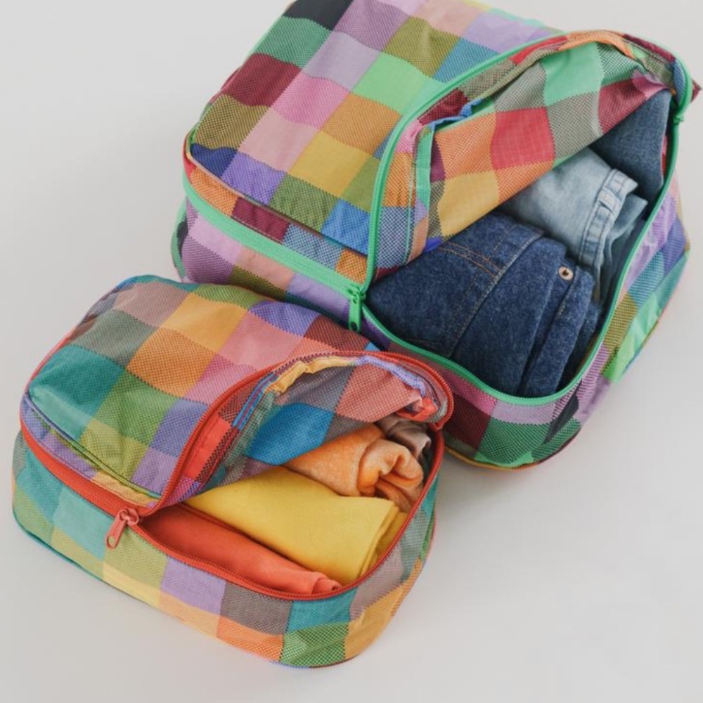 COPY - Baggy Packing Cubes in Colorful Madras